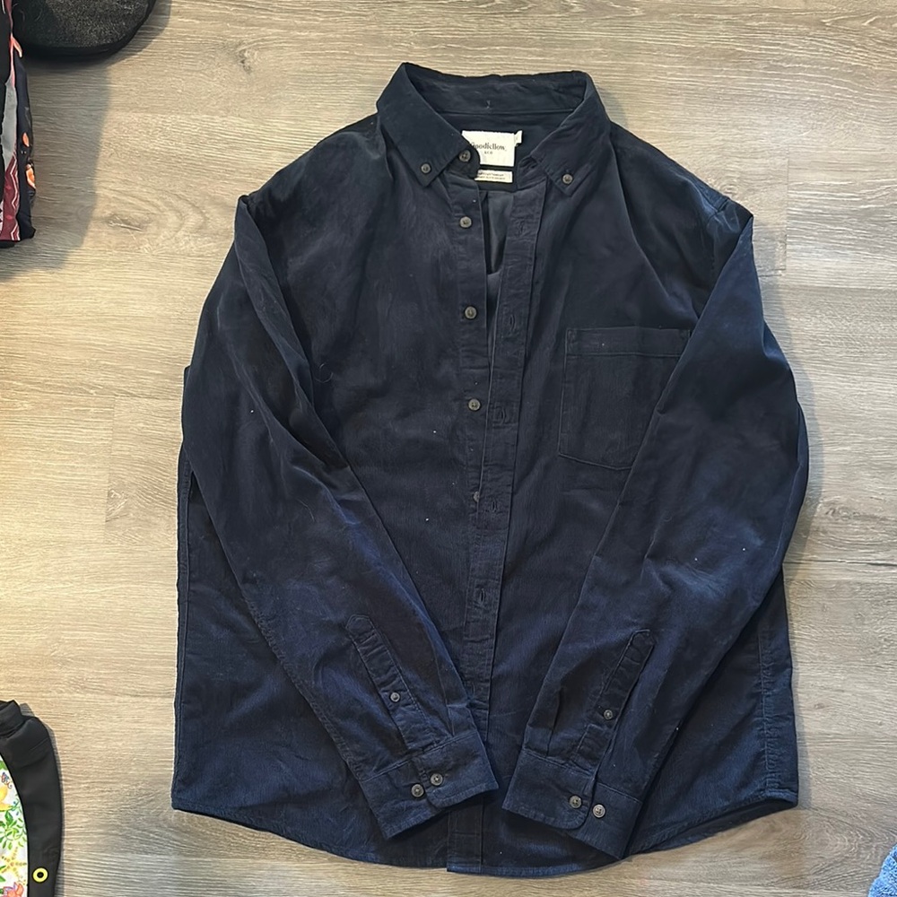 Goodfellow & Co. Navy Casual Button Down Shirt